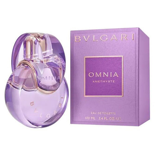 Bvlgari Omnia Amethyste Eau de Toilette perfume with decorative box
