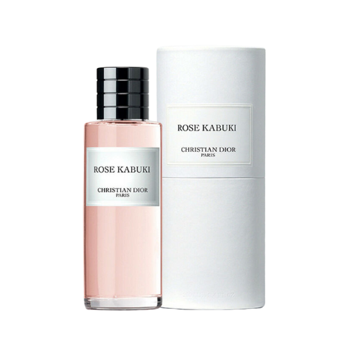 Rose Kabuki Eau de Parfum by Dior, 125ml feminine fragrance with rose, bergamot, and soft woody notes in a clear minimalist glass bottle
