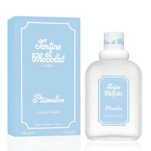 Givenchy Tartine et Chocolat Ptisenbon Eau de Toilette 100ml, light, fresh, and child-friendly fragrance in a powder-blue bottle.