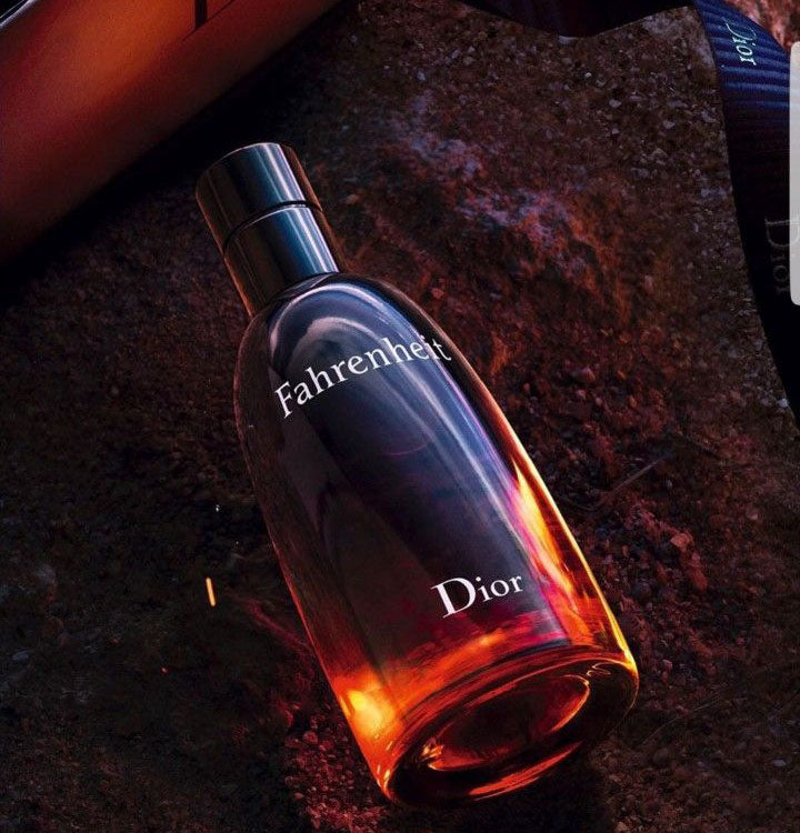 Dior Perfume on the hot rocks