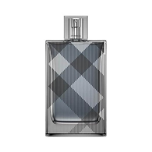 Front view of Burberry Brit for Him 100ml perfume bottle