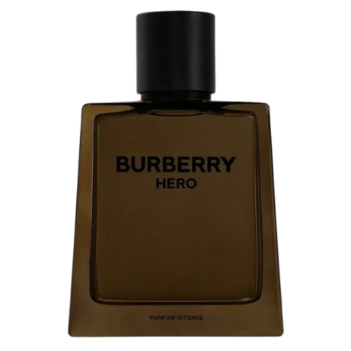 Burberry Hero Parfum Intense luxury fragrance bottle and packaging, high-end designer perfume for men, long-lasting intense scent