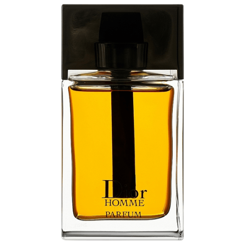 Christian Dior Homme Parfum luxury men’s perfume with rich iris, amber, and leather accords, iconic Dior fragrance bottle