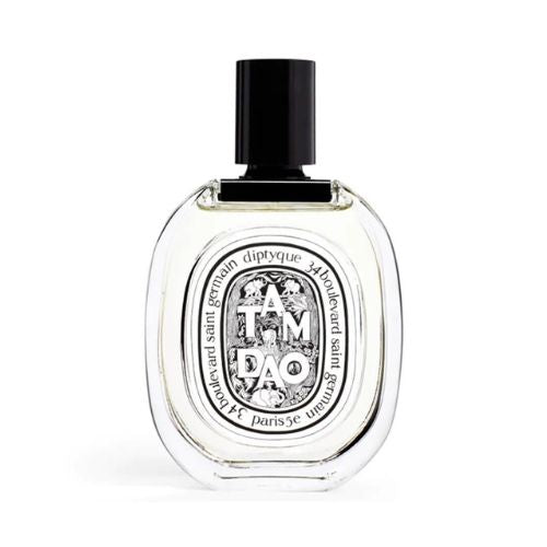 Diptyque Tam Dao fragrance, 100ml Eau de Toilette, iconic sandalwood-based scent in elegant oval bottle with black cap.