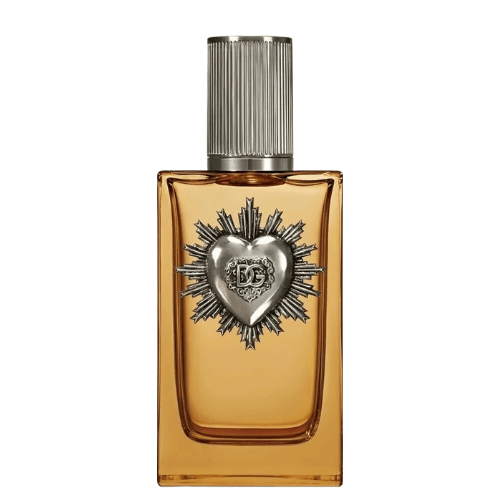 Dolce & Gabbana Devotion Pour Homme luxury men’s fragrance by Dolce & Gabbana, showcasing its iconic heart logo and refined packaging.