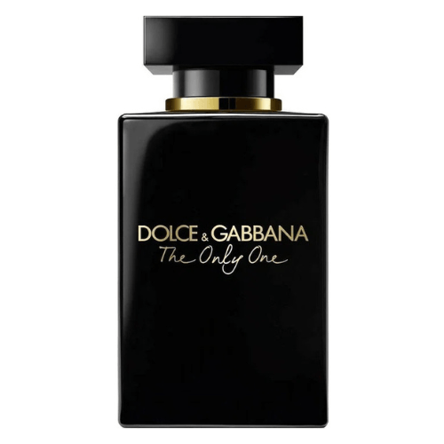 The Only One Intense by Dolce and Gabbana elegant black and gold perfume bottle with rich sensual aroma
