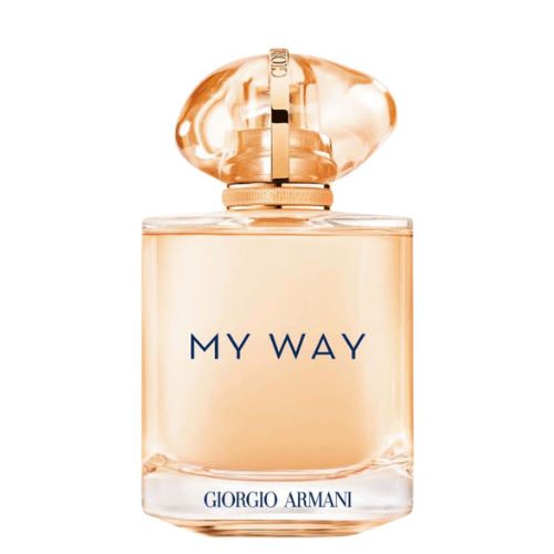 My Way Sunny Vanilla by Giorgio Armani elegant fragrance bottle with bright floral and soft vanilla aroma