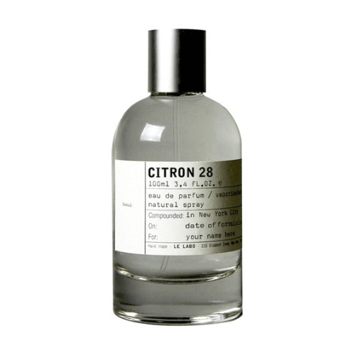 Le Labo Citron 28 Eau de Parfum 100ml, a long-lasting unisex perfume with vibrant citrus, subtle floral, and gentle woody notes.