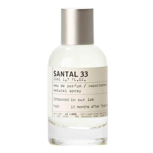 Le Labo Santal 33 Eau de Parfum 100ml, a timeless unisex perfume with sandalwood, iris, and cardamom for a bold and elegant scent.