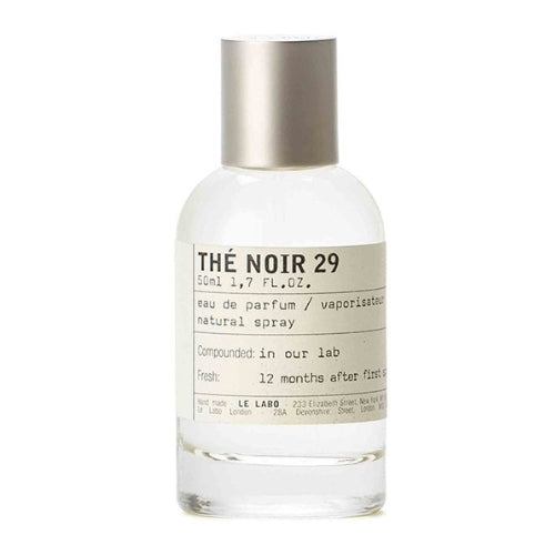 Le Labo Thé Noir 29 Eau de Parfum 100ml, a luxurious fragrance crafted with layers of tea, fig, bergamot, and woody musk.