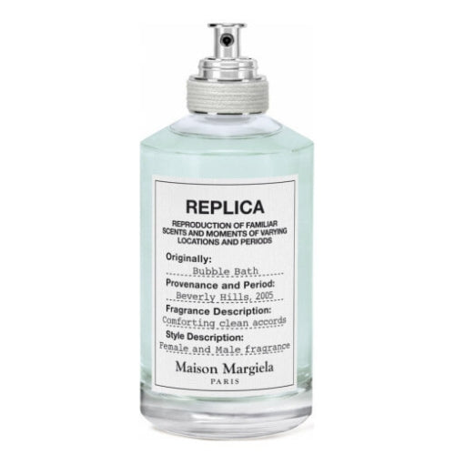 100ml Maison Margiela Replica Bubble Bath Eau de Toilette, a long-lasting unisex fragrance evoking the soothing scent of a warm, fragrant bubble bath.