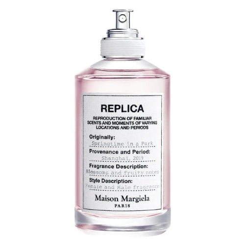 Maison Margiela Replica Springtime in a Park 100ml Eau de Toilette, a stylish and elegant unisex perfume reflecting freshness, vitality, and the beauty of spring.