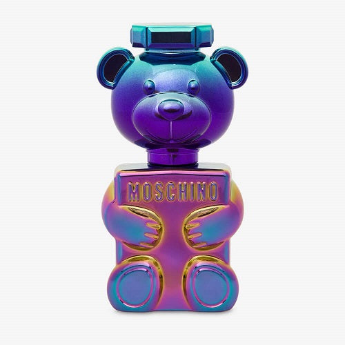 Moschino Toy 2 Pearl 100 ml Eau de Parfum, unique teddy bear-shaped glass bottle with soft pearlescent white fragrance.