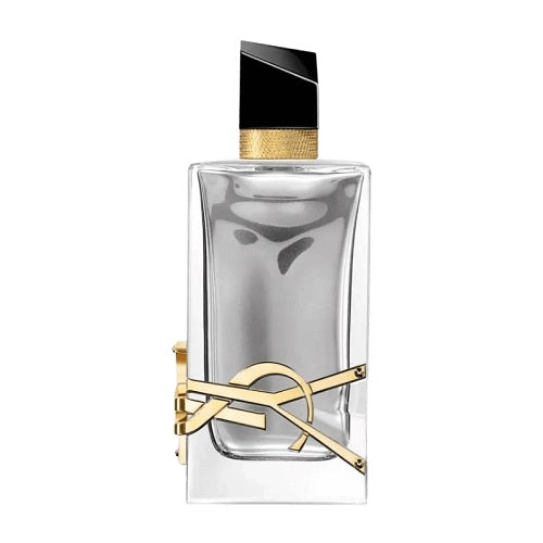 Elegant 90ml bottle of YSL Libre L'Absolu Platine Parfum, showcasing iconic YSL branding and a sophisticated cap.