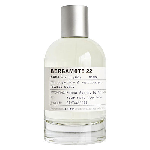 100ml Le Labo Bergamote 22 Eau de Parfum, a signature modern fragrance combining fresh bergamot, delicate floral notes, and elegant musky undertones.