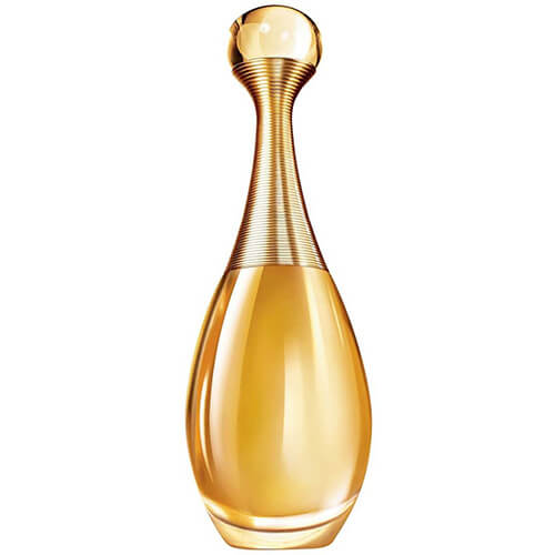 Christian Dior J’adore, 100ml Eau de Parfum, iconic women’s fragrance with floral and fruity accords in an elegant glass bottle with gold collar.