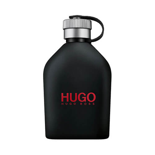 100ml Hugo Boss Hugo Just Different EDT, modern masculine perfume with fruity, minty, and woody notes in a transparent glass bottle with silver cap