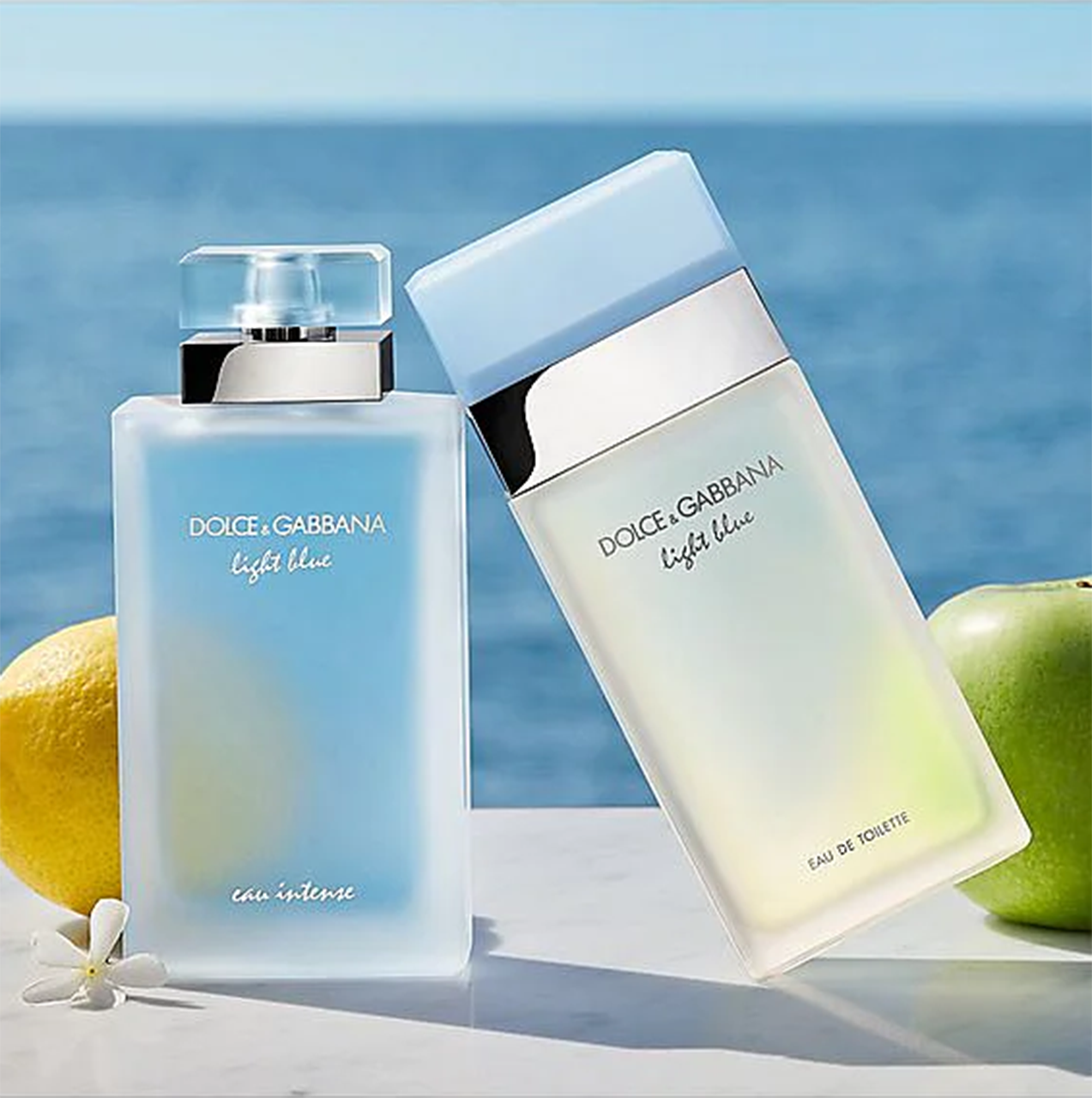 Luxury Dolce & Gabbana perfumes including Light Blue, The One, and more