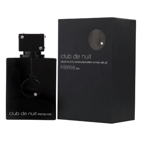 Armaf Club de Nuit Intense Man Eau de Toilette 105ml, best-selling men’s perfume with a bold aroma housed in a black luxury bottle