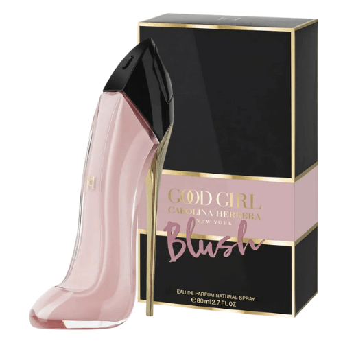 Buy Carolina Herrera Good Girl Blush Eau de Parfum for women, elegant stiletto bottle with fresh floral notes, long-lasting feminine perfume ideal for romantic, casual, and special occasions.