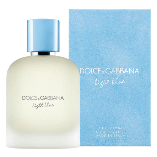 Dolce & Gabbana Light Blue Pour Homme Eau de Toilette 2025 on sale, featuring the iconic blue bottle and fresh citrus aquatic scent for men