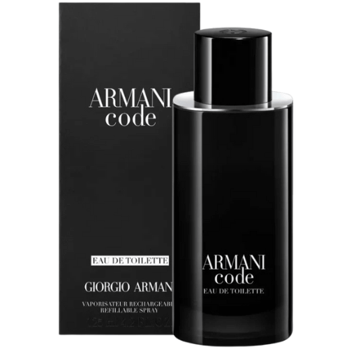 Armani Code Eau de Toilette men’s cologne by Giorgio Armani featuring a warm, sensual woody aroma