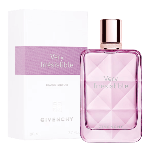 Luxury Givenchy Very Irrésistible Eau de Parfum fragrance bottle for sophisticated everyday and evening wear.