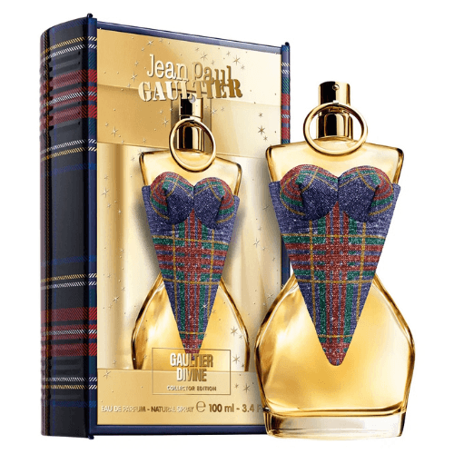 Jean Paul Gaultier Divine Collector 2025 Eau de Parfum collectible designer perfume with floral, marine, and gourmand notes, authentic fragrance.