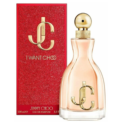 Jimmy Choo I Want Choo Eau de Parfum for women featuring a glamorous, feminine, and captivating scent, ideal for adding elegance to any occasion