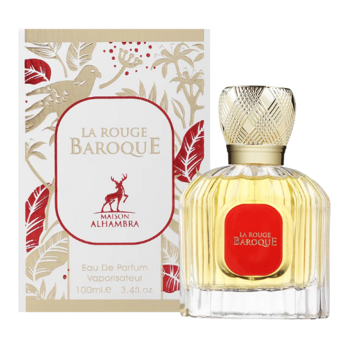 Buy Maison Alhambra La Rouge Baroque Eau de Parfum online – premium sweet floral perfume with elegant bottle, best price sale