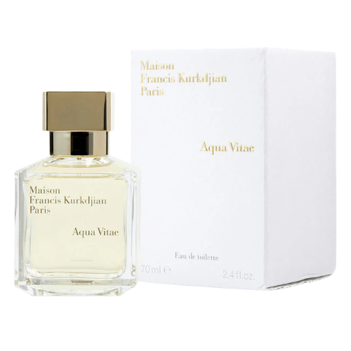 Aqua Vitae by Maison Francis Kurkdjian fresh citrus scent elegant unisex designer perfume bottle