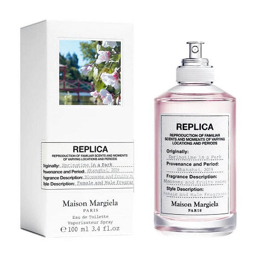 Maison Margiela Replica Springtime in a Park Eau de Toilette 100ml, a modern scent combining fresh florals, leafy greens, and gentle citrus notes.