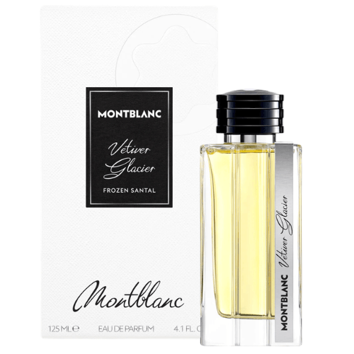 Authentic Montblanc Vetiver Glacier Eau de Parfum perfume for men available for sale, showcasing a refreshing citrus, herbal, and vetiver fragrance.
