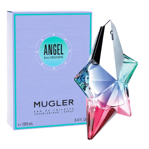 Mugler Angel Eau Croisière 2020 women’s perfume featuring a vibrant fruity fragrance with tropical and floral notes