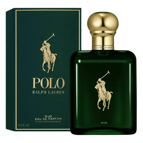 Ralph Lauren Polo Oud perfume for men – sophisticated luxury fragrance with an intense oud character, warm woody scent and elegant finish