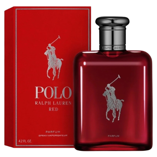 Polo Red Parfum by Ralph Lauren intense masculine perfume red bottle designer fragrance