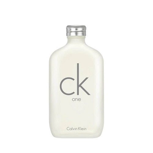 Calvin Klein CK One EDT, transparent minimalist bottle, unisex fragrance, 100ml.