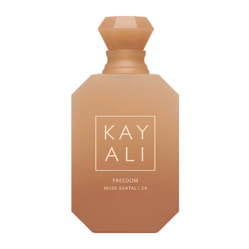 Kayali Musk Santal | 34 designer fragrance for sale, soft musky and woody scent profile with sandalwood, long-lasting unisex perfume ideal for daily use