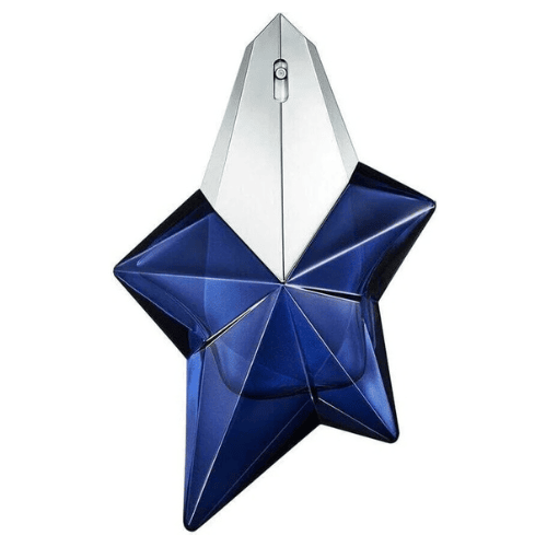 Mugler Angel Elixir luxury perfume bottle, elegant women’s fragrance with a modern, captivating floral woody aroma