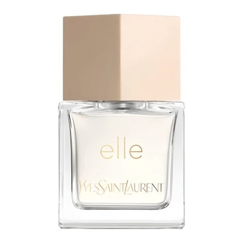Yves Saint Laurent Elle perfume on white background – classic YSL women’s fragrance