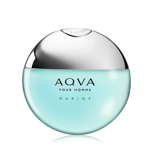 Bvlgari Aqva Pour Homme Marine Eau de Toilette 100ml perfume bottle on white background